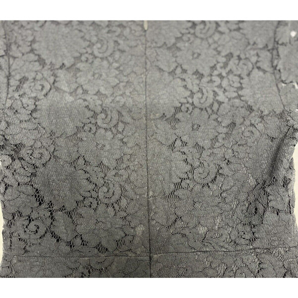 Lulus Black Lace Flair Mini Dress Small Whimsigoth Fairy Grunge Wednesday Adams - Picture 9 of 13